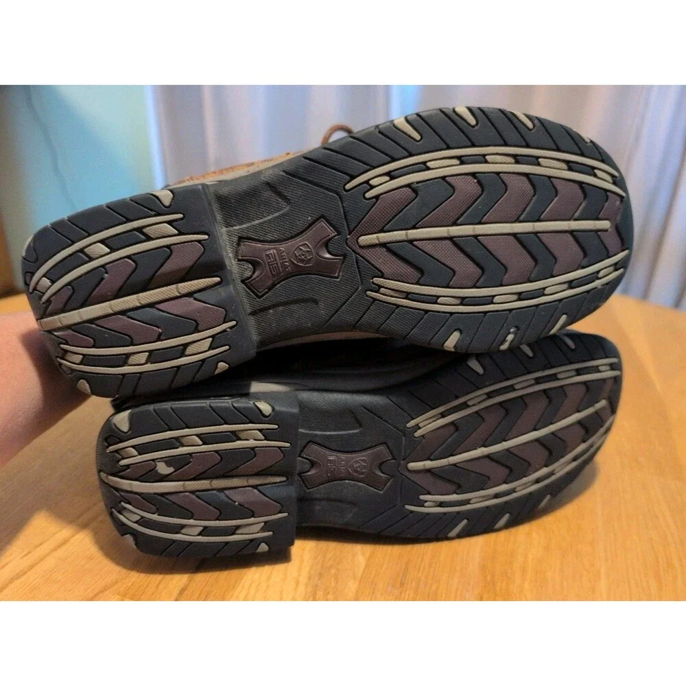 Ariat Men's Brown ATS Terrai Leather Hiking Horse Riding Boots Size 10 EE